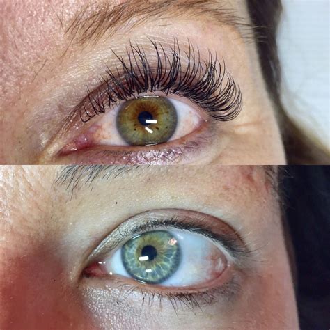 lash curler before and after.